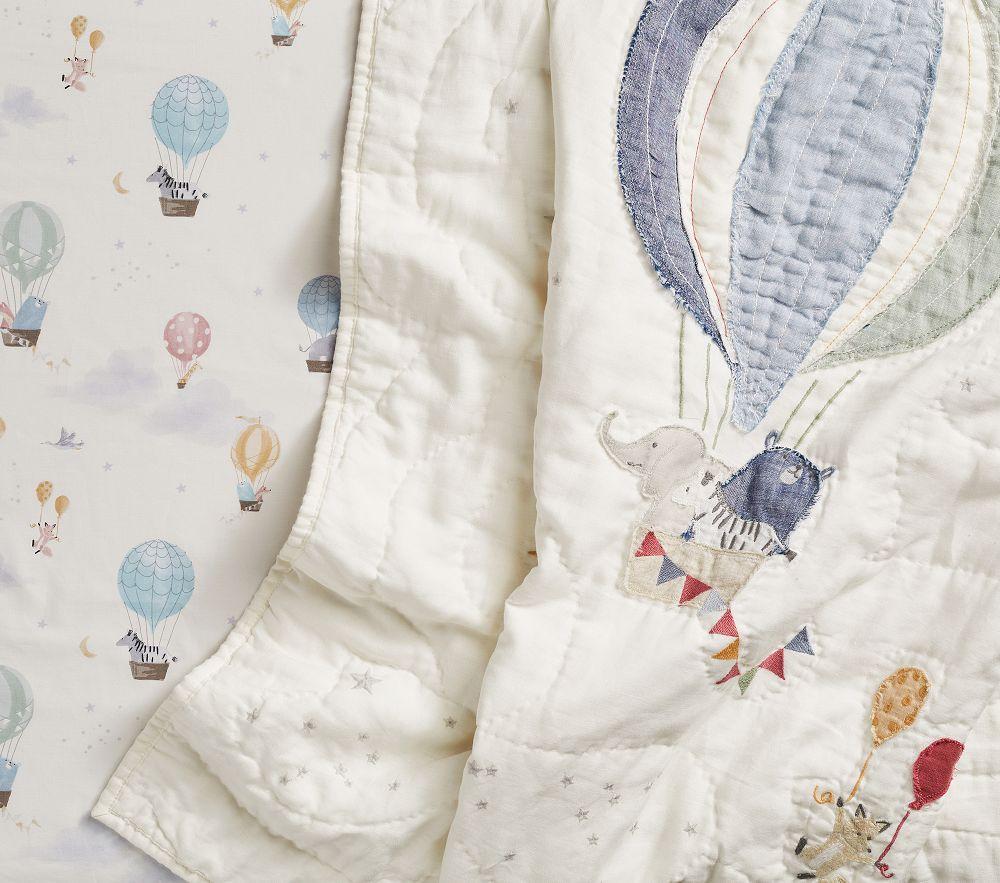Hot air balloon baby bedding discount
